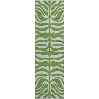 Piper Looms Mayfield Animal Print AMF1042 Green Machine Washable Area Rug Runner Main Image