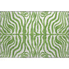 Piper Looms Mayfield Animal Print AMF1042 Green Machine Washable Area Rug Scatter Main Image