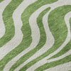 Piper Looms Mayfield Animal Print AMF1042 Green Machine Washable Area Rug Swatch Image