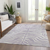 Piper Looms Mayfield Animal Print AMF1042 Lavender Machine Washable Area Rug Lifestyle Image Feature