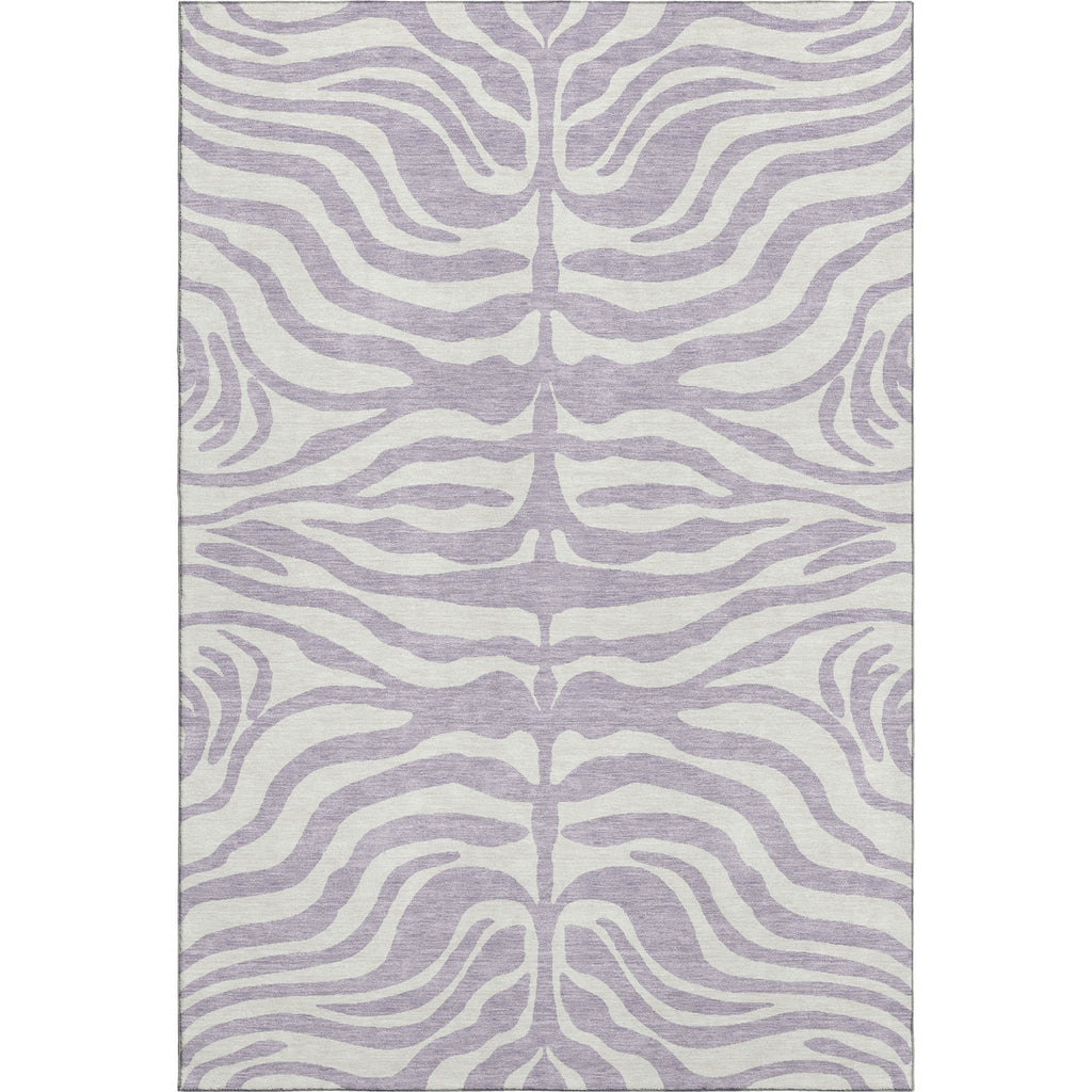 Piper Looms Mayfield Animal Print AMF1042 Lavender Machine Washable Area Rug main image