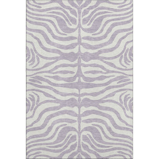 Piper Looms Mayfield Animal Print AMF1042 Lavender Machine Washable Area Rug main image