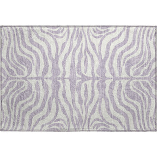 Piper Looms Mayfield Animal Print AMF1042 Lavender Machine Washable Area Rug Scatter Main Image