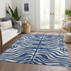 Piper Looms Mayfield Animal Print AMF1042 Navy Machine Washable Area Rug Lifestyle Image Feature