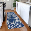 Piper Looms Mayfield Animal Print AMF1042 Navy Machine Washable Area Rug Runner Lifestyle Image Feature