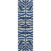 Piper Looms Mayfield Animal Print AMF1042 Navy Machine Washable Area Rug Runner Main Image