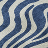 Piper Looms Mayfield Animal Print AMF1042 Navy Machine Washable Area Rug Swatch Image