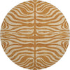 Piper Looms Mayfield Animal Print AMF1042 Paprika Machine Washable Area Rug Round Main Image