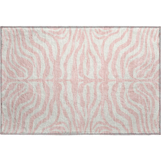 Piper Looms Mayfield Animal Print AMF1042 Pink Machine Washable Area Rug Scatter Main Image