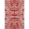 Piper Looms Mayfield Animal Print AMF1042 Red Machine Washable Area Rug main image