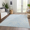 Piper Looms Mayfield Animal Print AMF1042 Sky Machine Washable Area Rug Lifestyle Image Feature