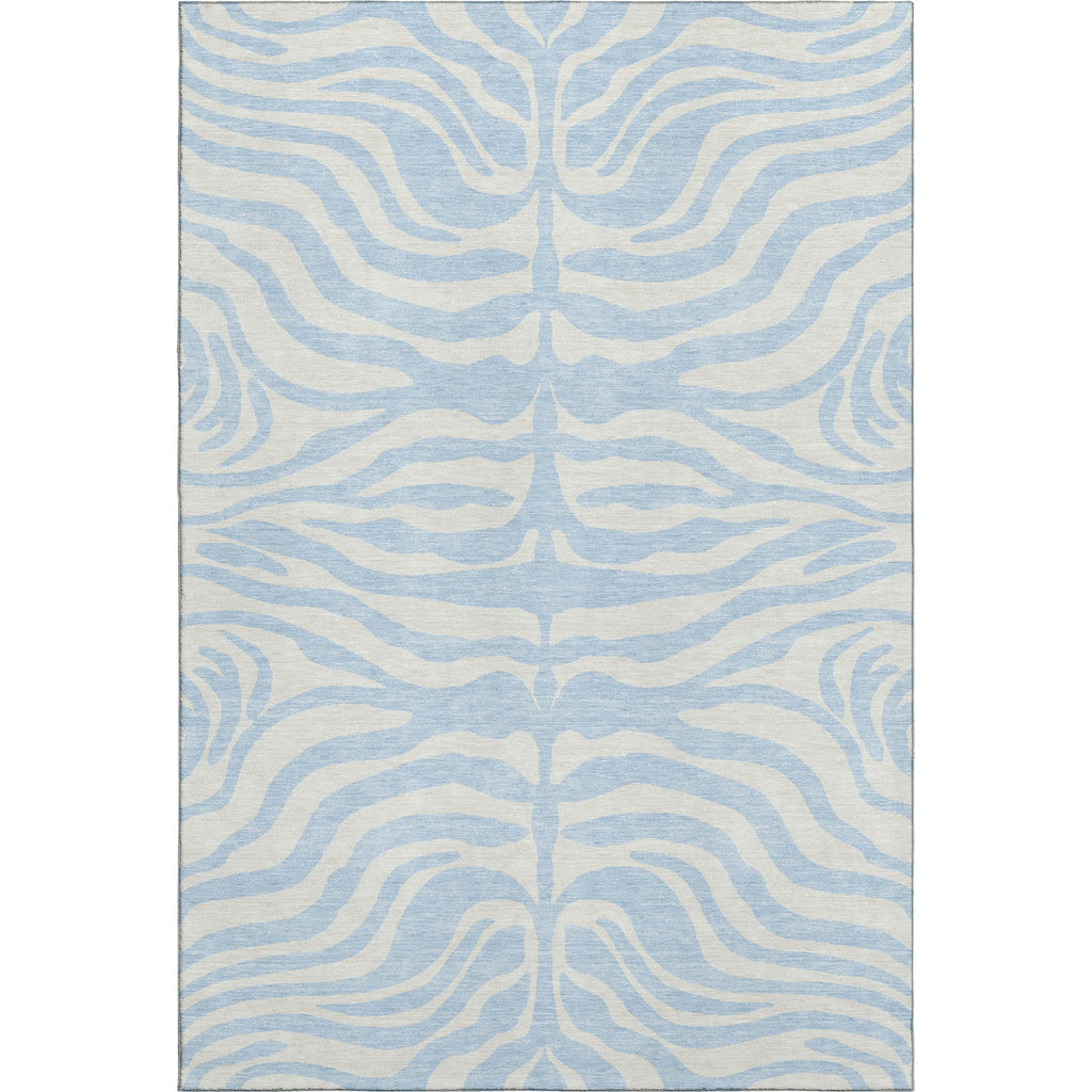 Piper Looms Mayfield Animal Print AMF1042 Sky Machine Washable Area Rug main image