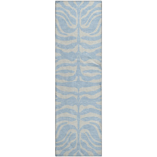 Piper Looms Mayfield Animal Print AMF1042 Sky Machine Washable Area Rug Runner Main Image