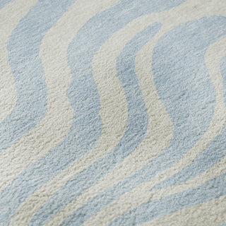 Piper Looms Mayfield Animal Print AMF1042 Sky Machine Washable Area Rug Swatch Image