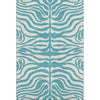 Piper Looms Mayfield Animal Print AMF1042 Teal Machine Washable Area Rug main image