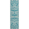 Piper Looms Mayfield Animal Print AMF1042 Teal Machine Washable Area Rug Runner Main Image