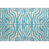 Piper Looms Mayfield Animal Print AMF1042 Teal Machine Washable Area Rug Scatter Main Image