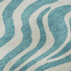 Piper Looms Mayfield Animal Print AMF1042 Teal Machine Washable Area Rug Swatch Image