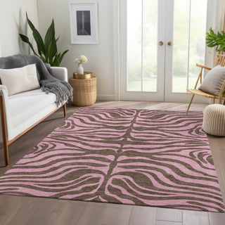 Piper Looms Mayfield Animal Print AMF1043 Brown Machine Washable Area Rug Lifestyle Image Feature