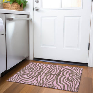 Piper Looms Mayfield Animal Print AMF1043 Brown Machine Washable Area Rug Scatter Lifestyle Image Feature