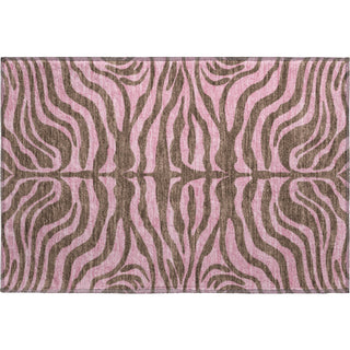 Piper Looms Mayfield Animal Print AMF1043 Brown Machine Washable Area Rug Scatter Main Image