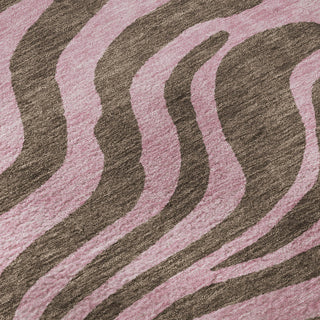 Piper Looms Mayfield Animal Print AMF1043 Brown Machine Washable Area Rug Swatch Image