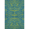 Piper Looms Mayfield Animal Print AMF1043 Green Machine Washable Area Rug main image