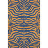 Piper Looms Mayfield Animal Print AMF1043 Navy Machine Washable Area Rug main image