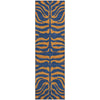 Piper Looms Mayfield Animal Print AMF1043 Navy Machine Washable Area Rug Runner Main Image