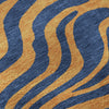 Piper Looms Mayfield Animal Print AMF1043 Navy Machine Washable Area Rug Swatch Image