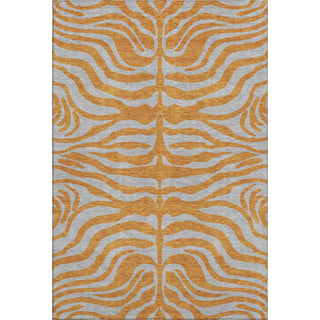 Piper Looms Mayfield Animal Print AMF1043 Orange Machine Washable Area Rug main image