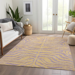 Piper Looms Mayfield Animal Print AMF1043 Peach Machine Washable Area Rug Lifestyle Image Feature