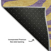 Piper Looms Mayfield Animal Print AMF1043 Purple Machine Washable Area Rug Backing Image
