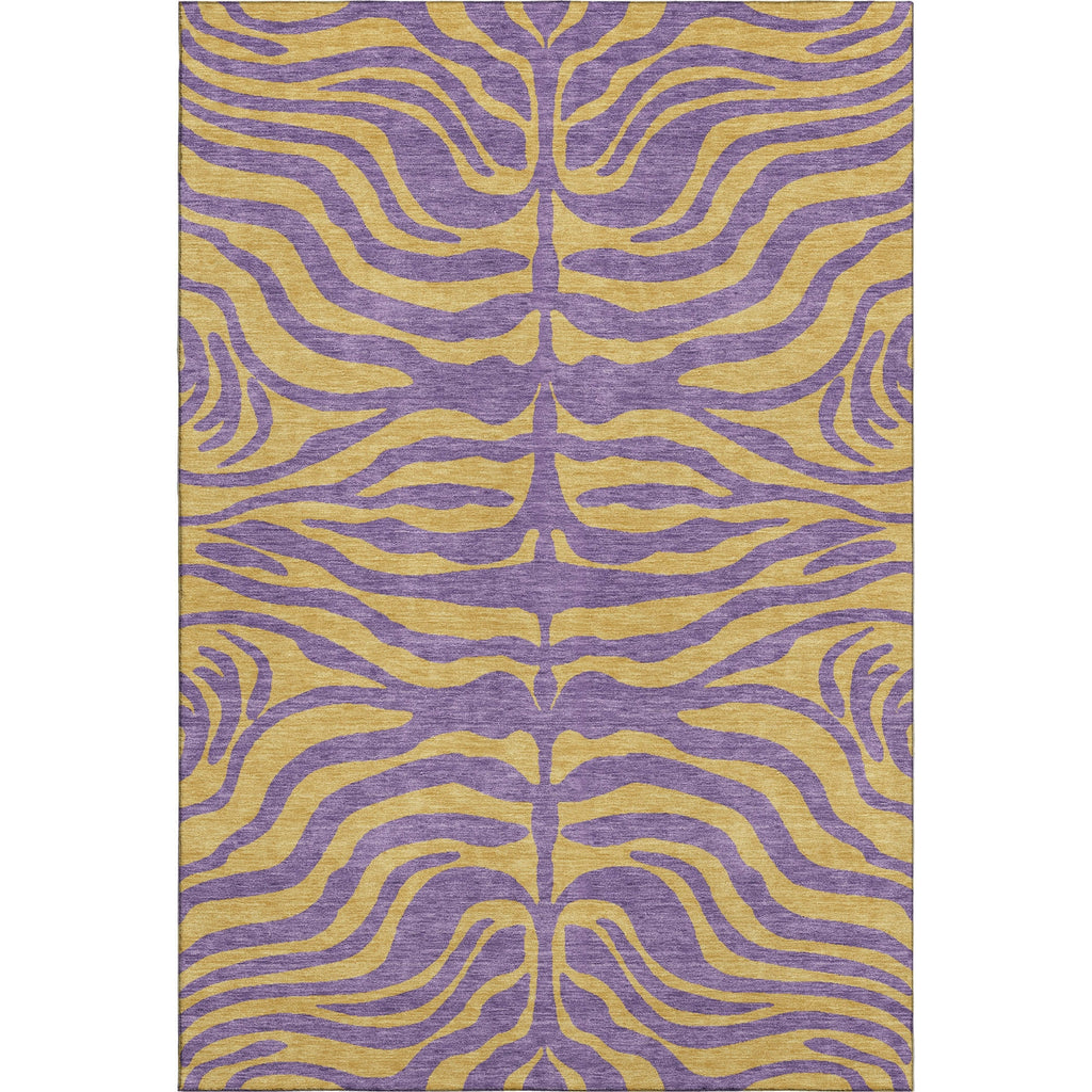 Piper Looms Mayfield Animal Print AMF1043 Purple Machine Washable Area Rug main image