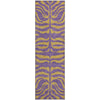 Piper Looms Mayfield Animal Print AMF1043 Purple Machine Washable Area Rug Runner Main Image