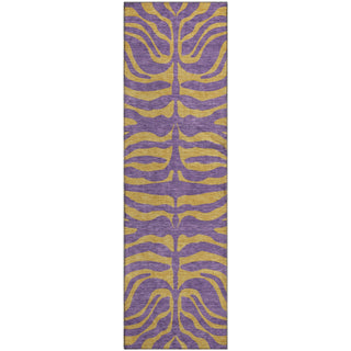 Piper Looms Mayfield Animal Print AMF1043 Purple Machine Washable Area Rug Runner Main Image