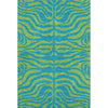 Piper Looms Mayfield Animal Print AMF1043 Teal Machine Washable Area Rug main image