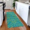 Piper Looms Mayfield Animal Print AMF1043 Teal Machine Washable Area Rug Runner Lifestyle Image Feature