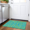 Piper Looms Mayfield Animal Print AMF1043 Teal Machine Washable Area Rug Scatter Lifestyle Image Feature