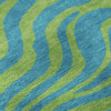 Piper Looms Mayfield Animal Print AMF1043 Teal Machine Washable Area Rug Swatch Image