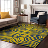 Piper Looms Mayfield Animal Print AMF1043 Yellow Machine Washable Area Rug Lifestyle Image Feature