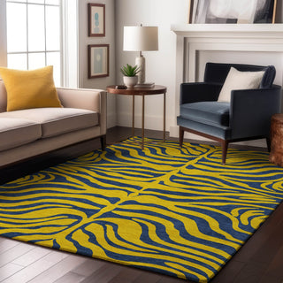 Piper Looms Mayfield Animal Print AMF1043 Yellow Machine Washable Area Rug Lifestyle Image Feature