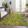 Piper Looms Mayfield Animal Print AMF1043 Yellow Machine Washable Area Rug Lifestyle Image Feature