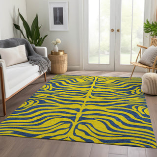 Piper Looms Mayfield Animal Print AMF1043 Yellow Machine Washable Area Rug Lifestyle Image Feature