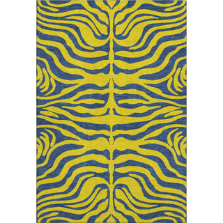 Piper Looms Mayfield Animal Print AMF1043 Yellow Machine Washable Area Rug main image