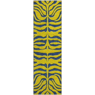 Piper Looms Mayfield Animal Print AMF1043 Yellow Machine Washable Area Rug Runner Main Image