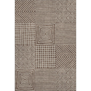 Piper Looms Mayfield Geometric AMF1044 Brown Machine Washable Area Rug main image