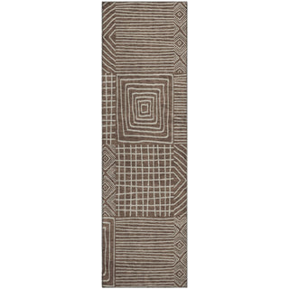 Piper Looms Mayfield Geometric AMF1044 Brown Machine Washable Area Rug Runner Main Image