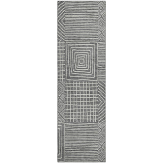 Piper Looms Mayfield Geometric AMF1044 Charcoal Machine Washable Area Rug Runner Main Image