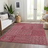Piper Looms Mayfield Geometric AMF1044 Garnet Machine Washable Area Rug Lifestyle Image Feature